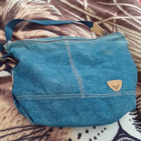 REPLAY Umhängetasche Crossbody Bag Blue Denim